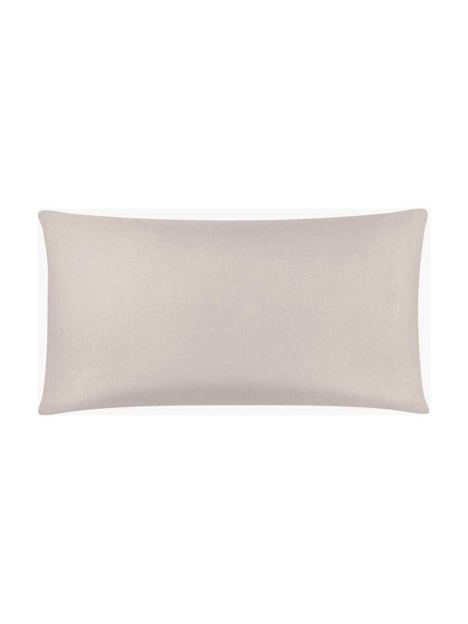 Funda de almohada de satén Comfort, Gris pardo, An 45 x L 85 cm