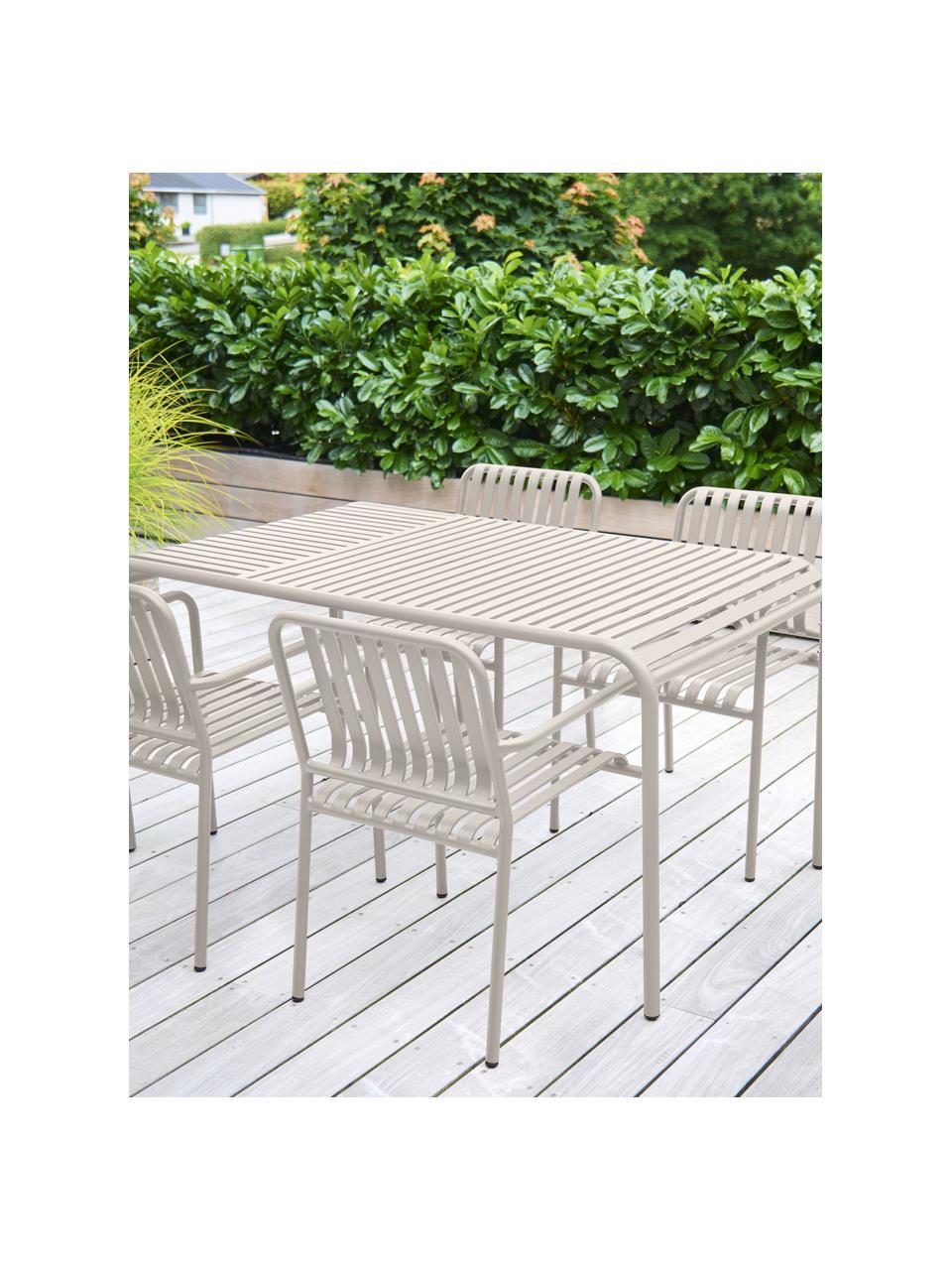 Chaises de jardin empilables Fabia, 2 pièces, Plastique, Gris clair, larg. 57 x prof. 63 cm