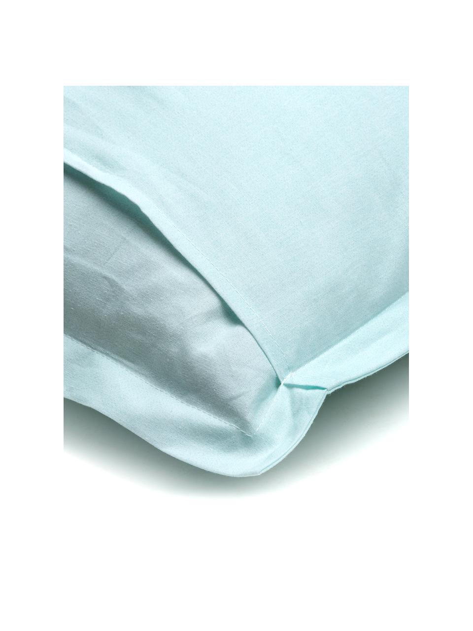 Taie d'oreiller 60x60 coton Chinoiserie, 2 pièces, Bleu ciel, vert, rose vif, 60 x 60 cm