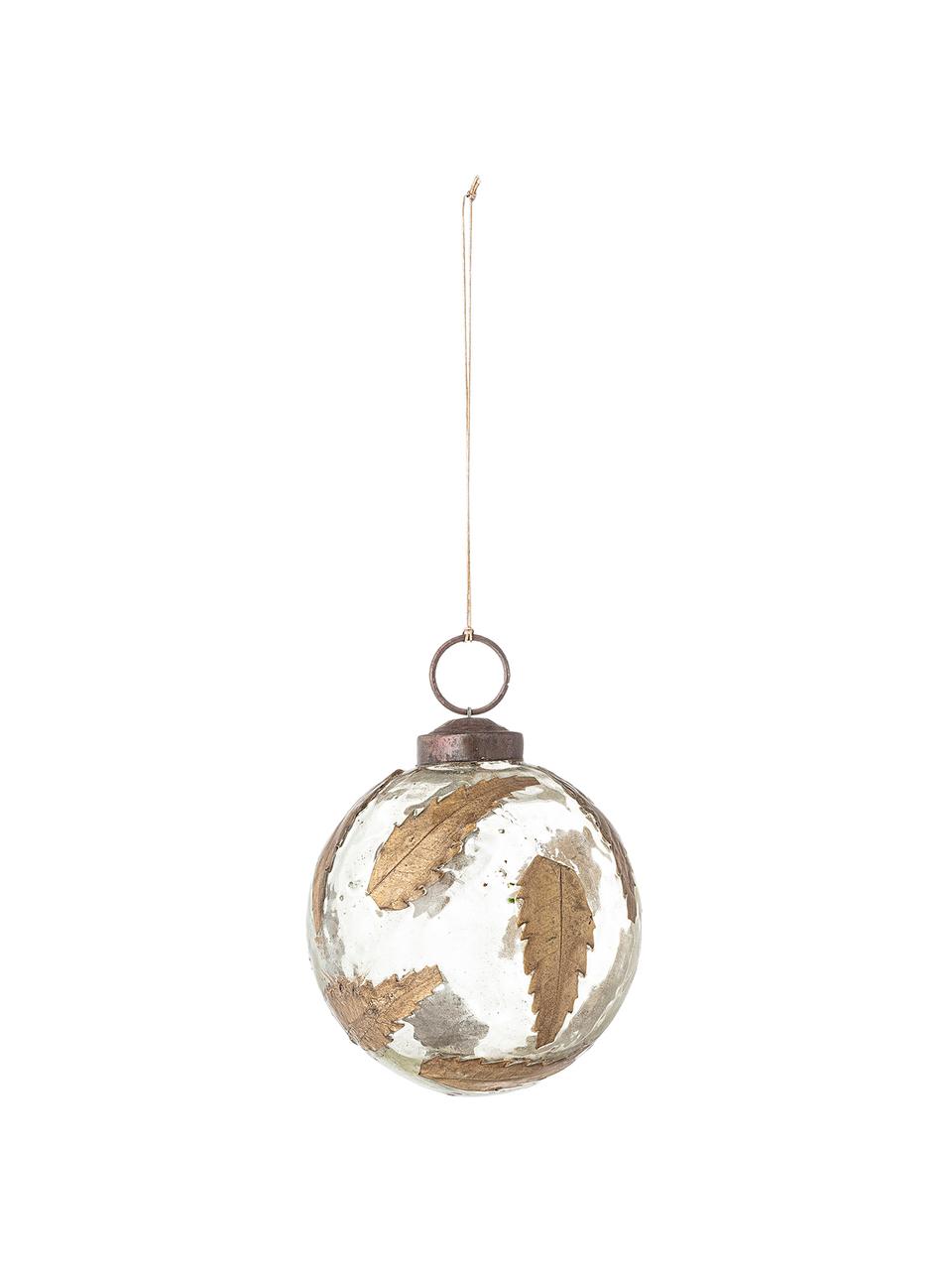 Weihnachtskugel Brask Ø 7 cm, Transparent, Goldfarben, Ø 7 cm