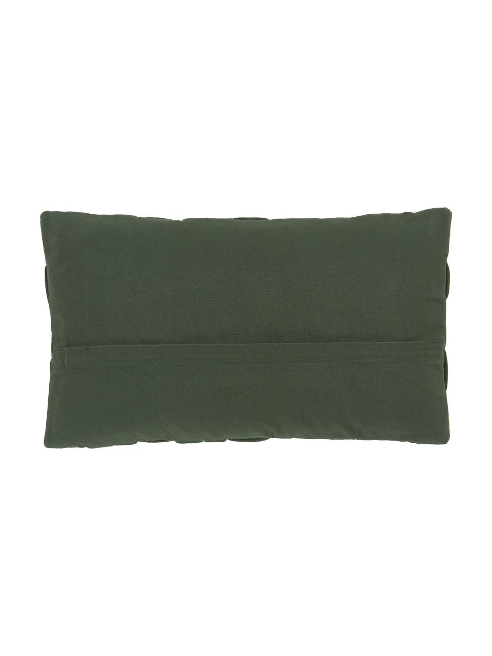 Funda de cojín Norman, Verde oscuro, An 30 x L 50 cm