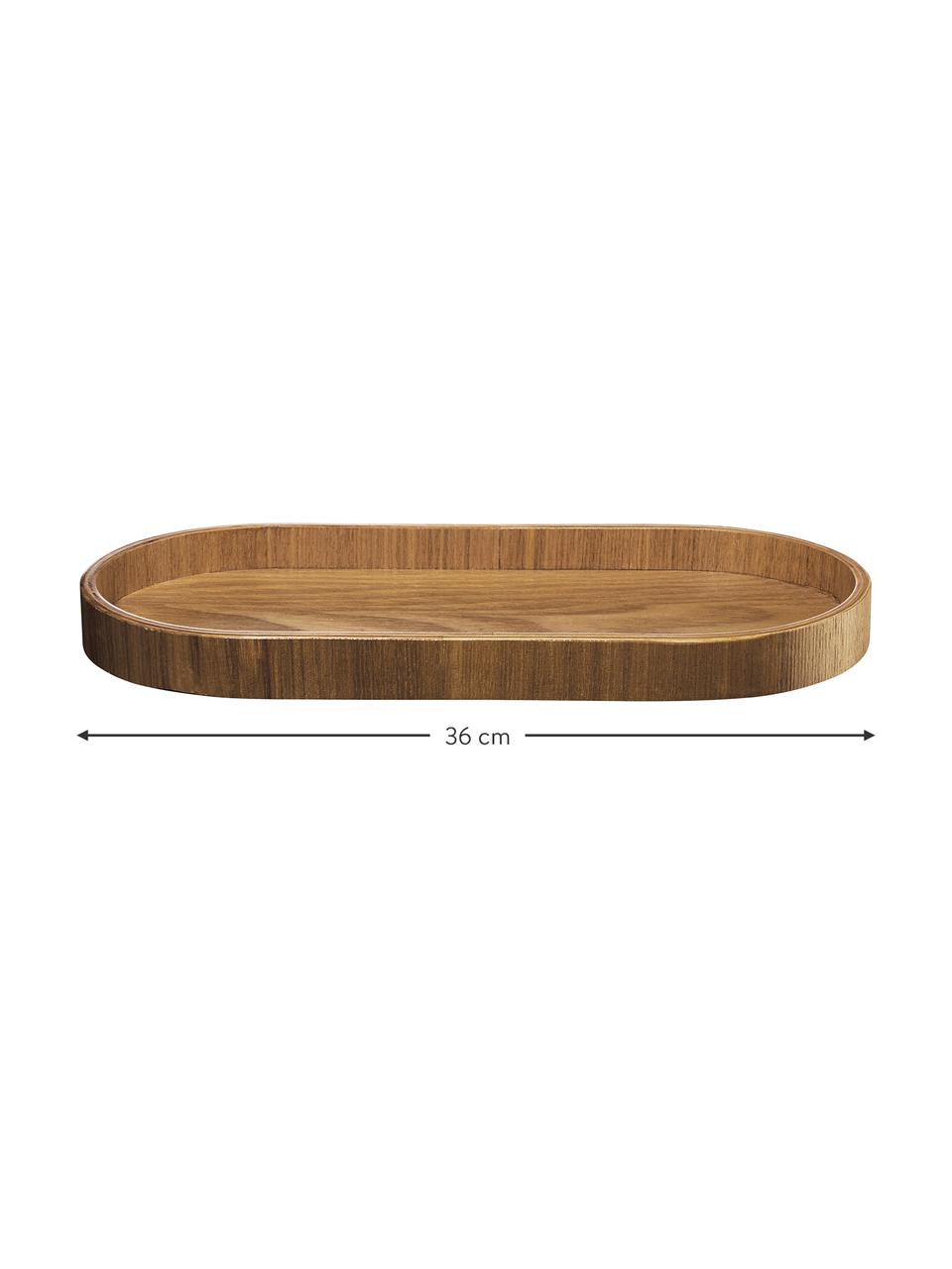 Weidenholz-Servierplatte Wood, verschiedene Größen, Weidenholz, Dunkles Holz, L 36 x B 17 cm