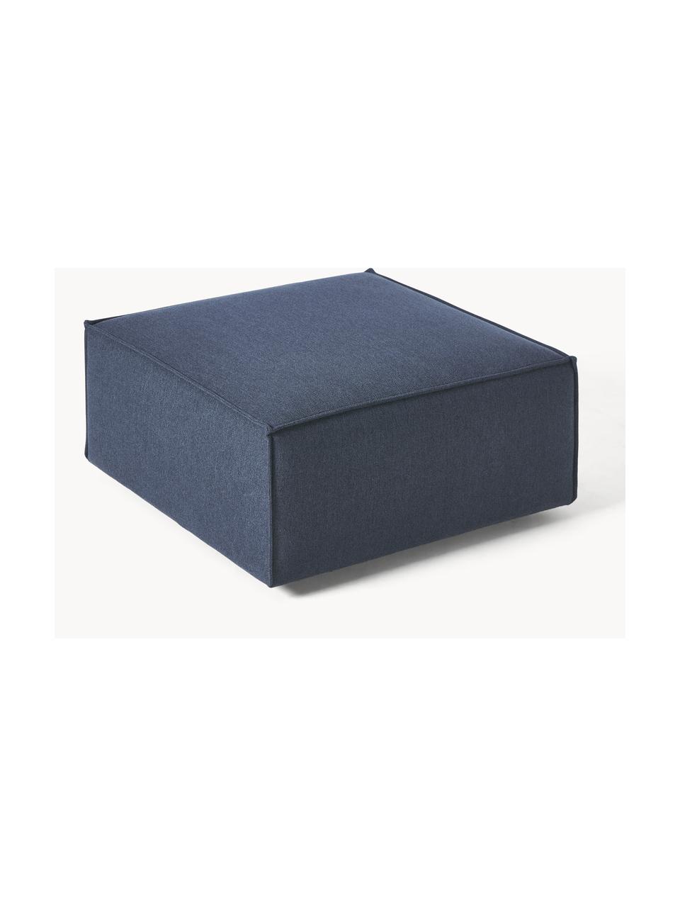 Reposapiés puf Lennon, Tapizado: 100% poliéster Alta resis, Estructura: madera contrachapada de p, Patas: plástico Este producto es, Tejido azul oscuro, An 88 x F 88 cm