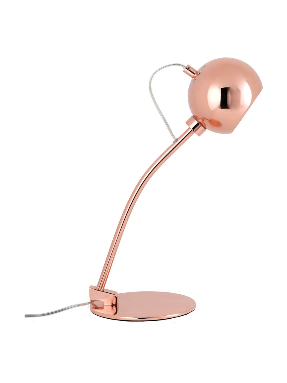 Bureaulamp Ball, in koperkleur, Verkoperd metaal, Koperkleurig, 17 x 45 cm