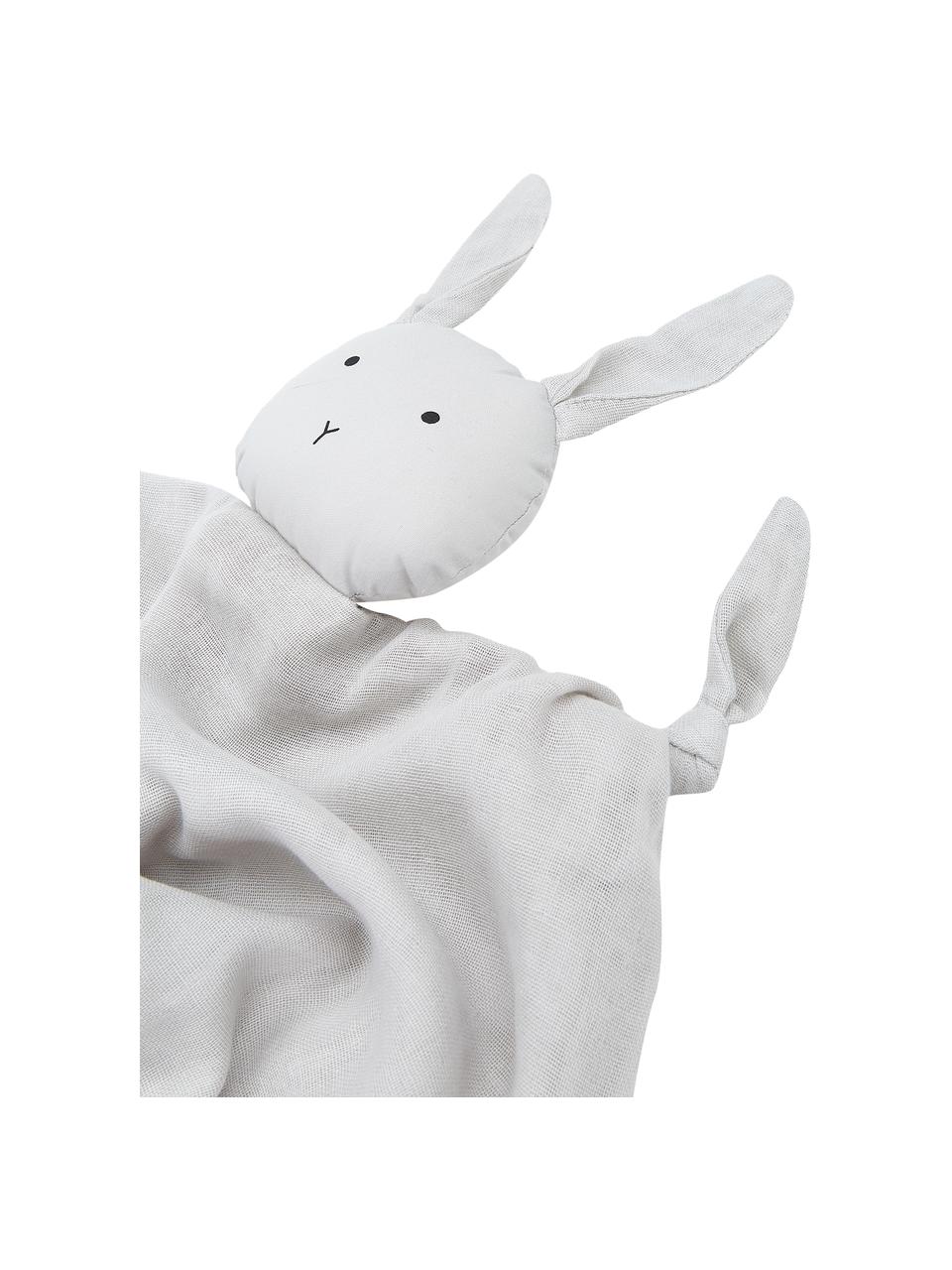 Przytulanka kocyk Agnete, 100% bawełna organiczna z certyfikatem Oeko-Tex, Szary, S 35 x D 35 cm