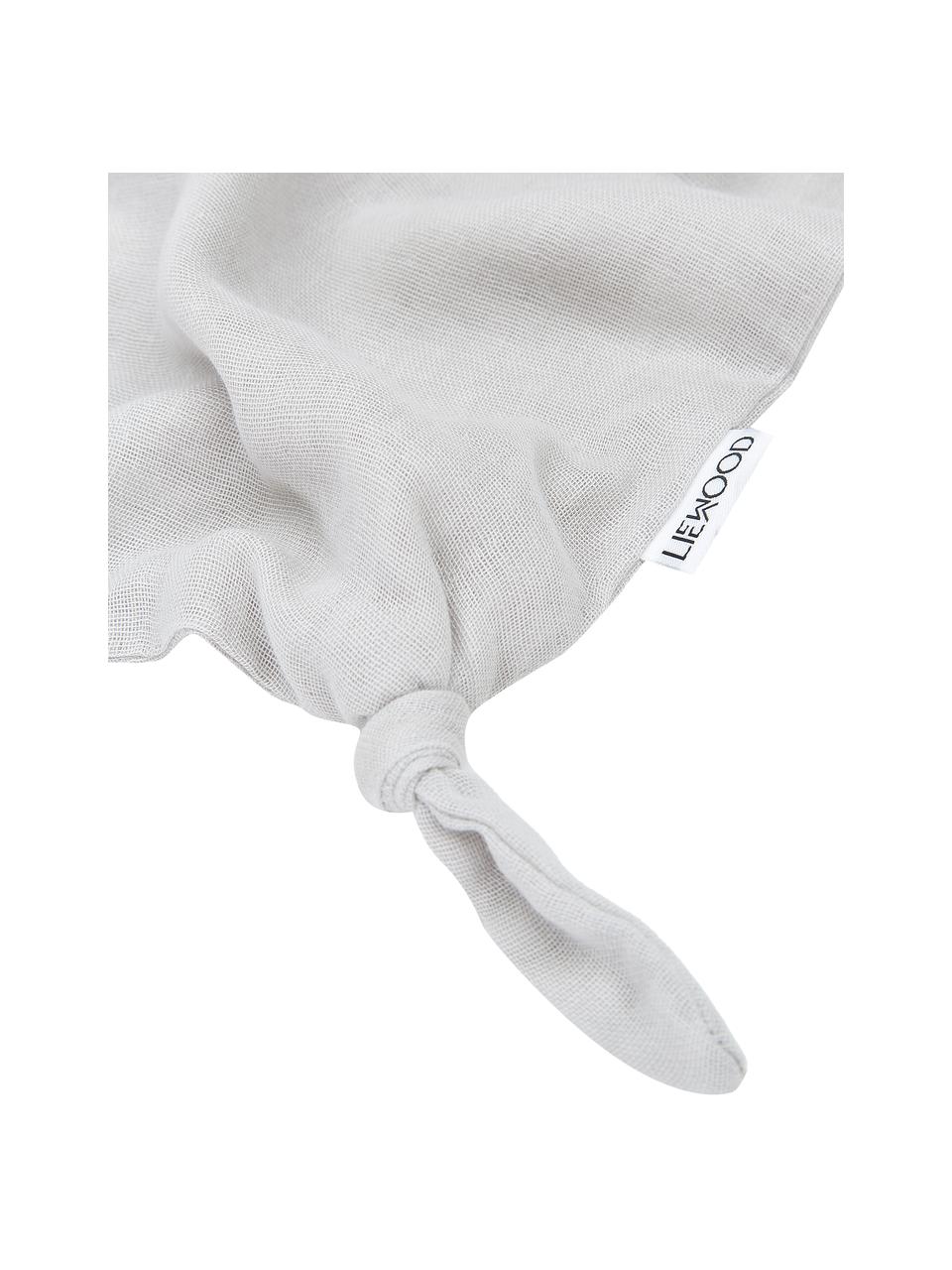 Przytulanka kocyk Agnete, 100% bawełna organiczna z certyfikatem Oeko-Tex, Szary, S 35 x D 35 cm