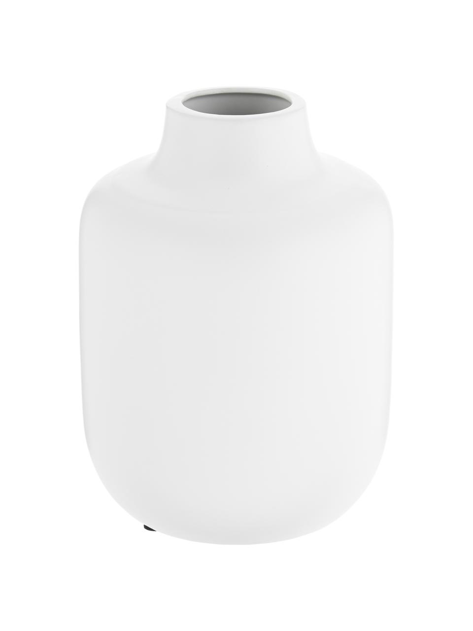 Wazon z porcelany Belle, Porcelana, Biały, Ø 17 x W 20 cm