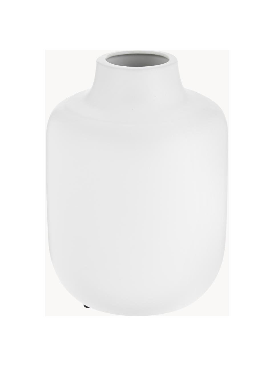 Jarrón de porcelana Belle, Al 20 cm, Porcelana, Blanco, Ø 17 x Al 20 cm