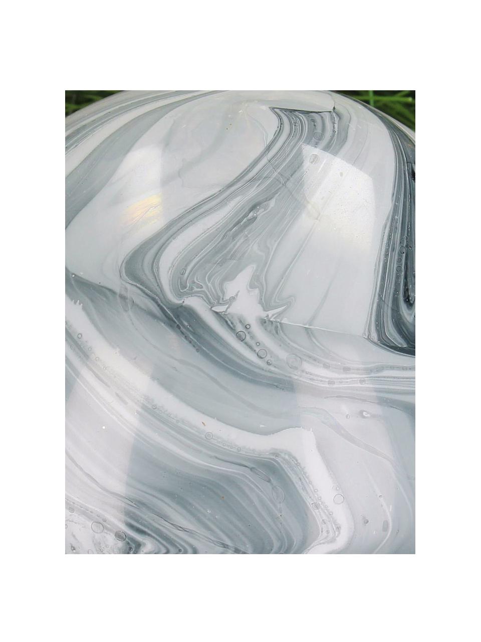 Bombka Marble, 6 szt., Szkło, Biały, szary, o wyglądzie marmuru, Ø 10 cm