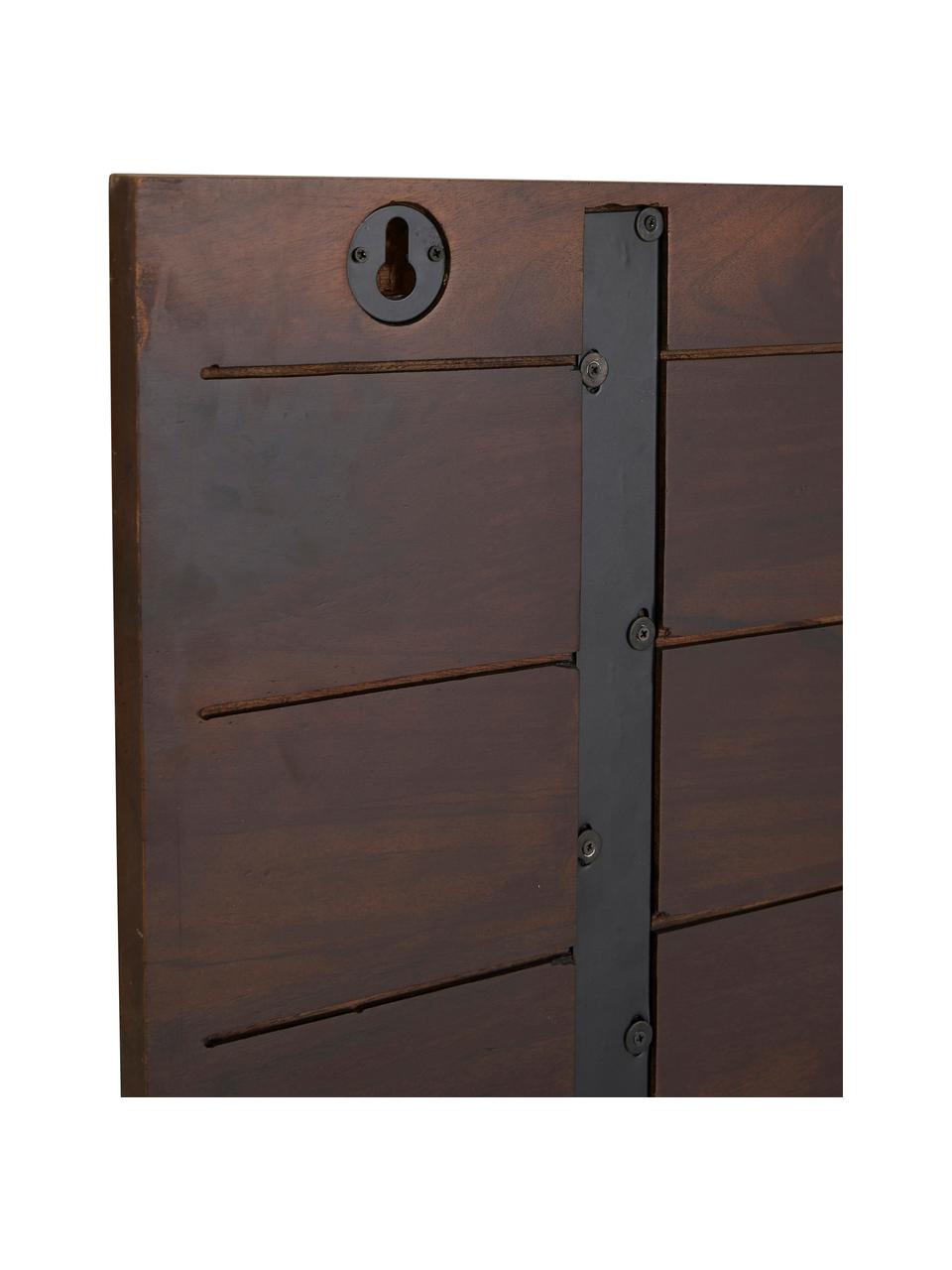 Zagłówek do łóżka z drewna mangowego Betty, Drewno mangowe, Drewno mangowe lakierowane na brązowo, S 183 x W 60 cm