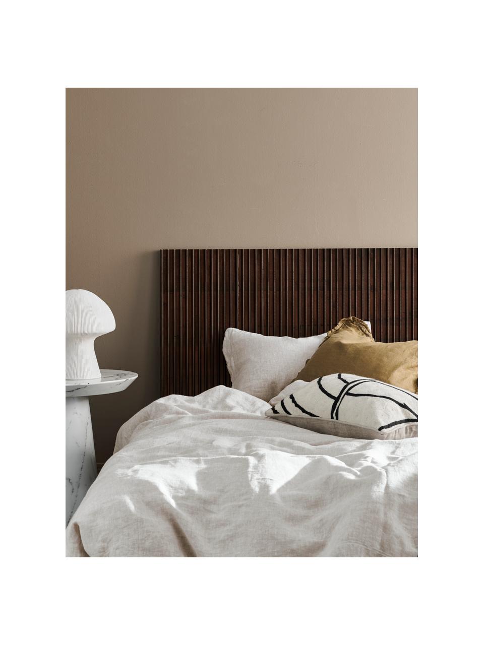 Zagłówek do łóżka z drewna mangowego Betty, Drewno mangowe, Drewno mangowe lakierowane na brązowo, S 183 x W 60 cm