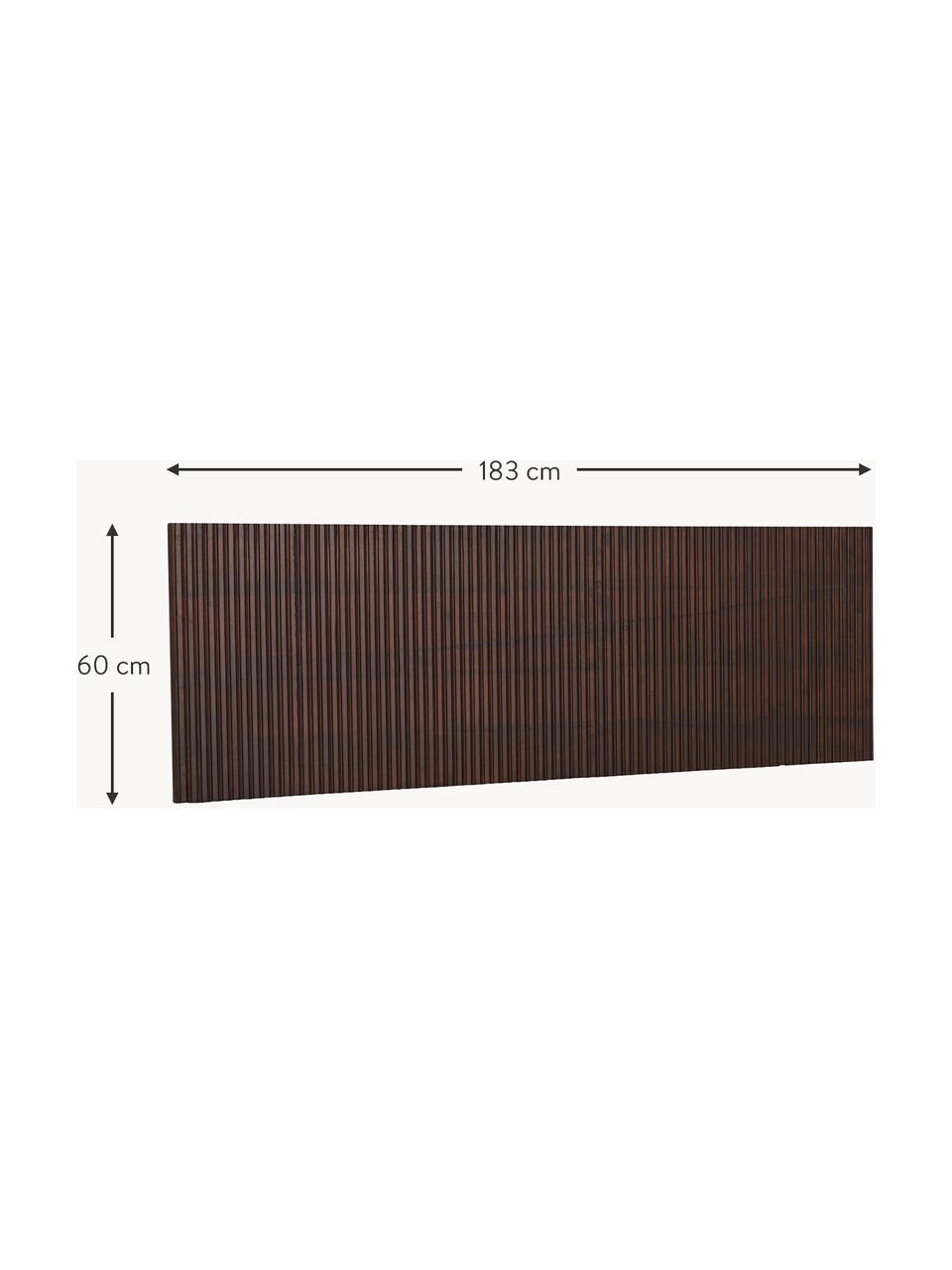 Cabecero de madera de mango Betty, Madera de mango, Madera de mango pintado en marrón, An 183 x Al 60 cm