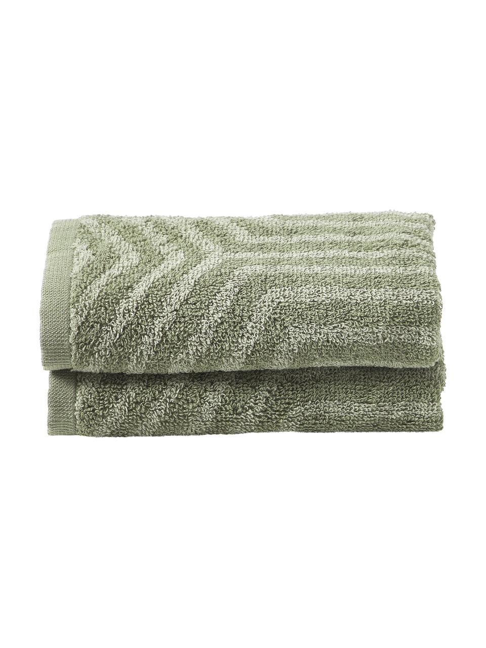 Asciugamano in cotone in varie misure Fatu, 100% cotone
Qualità media, 470 g/m²

Il materiale utilizzato in questo prodotto è testato per le sostanze nocive e certificato secondo lo STANDARD 100 by OEKO-TEX®, 3883CIT, CITEVE., Tonalità verdi, Asciugamano per ospiti XS, Larg. 30 x Lung. 50 cm, 2 pz