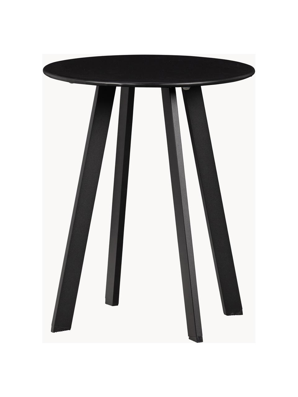 Table d'appoint de jardin Fer, Métal, enduit, Noir, Ø 40 x haut. 49 cm