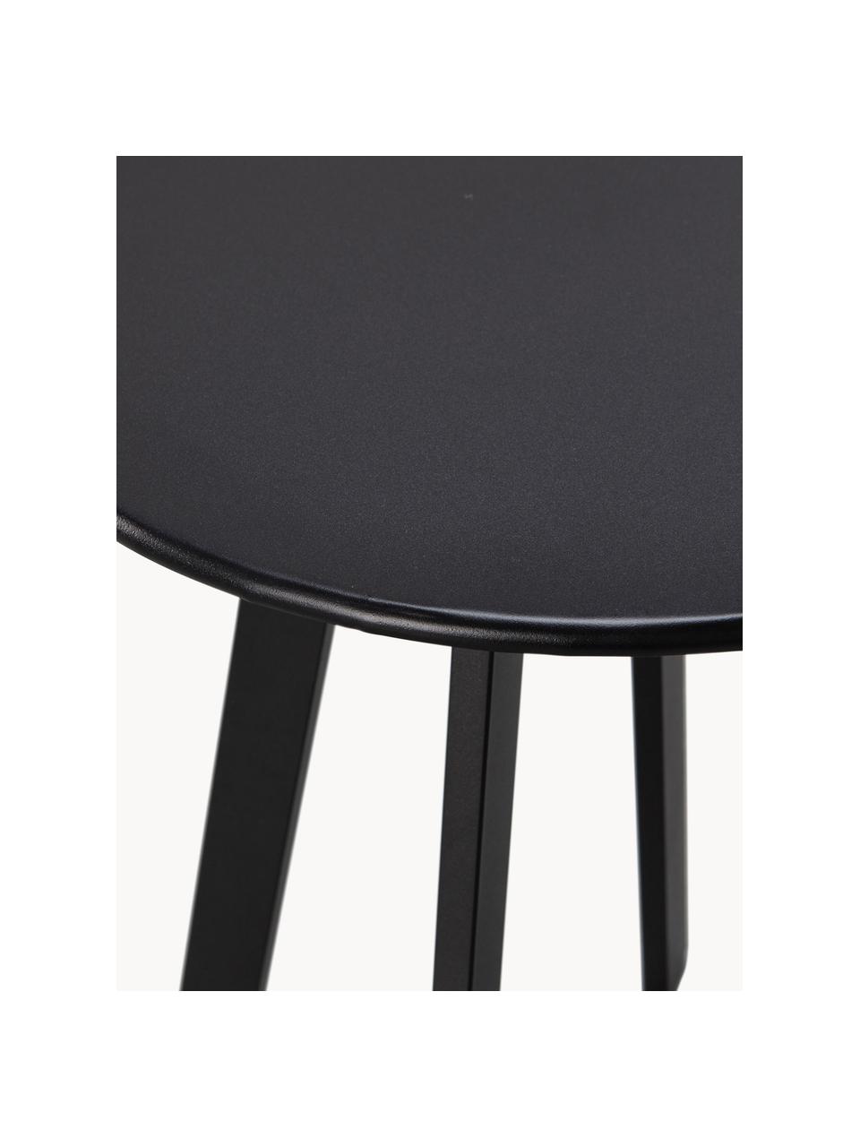 Table d'appoint de jardin Fer, Métal, enduit, Noir, Ø 40 x haut. 49 cm