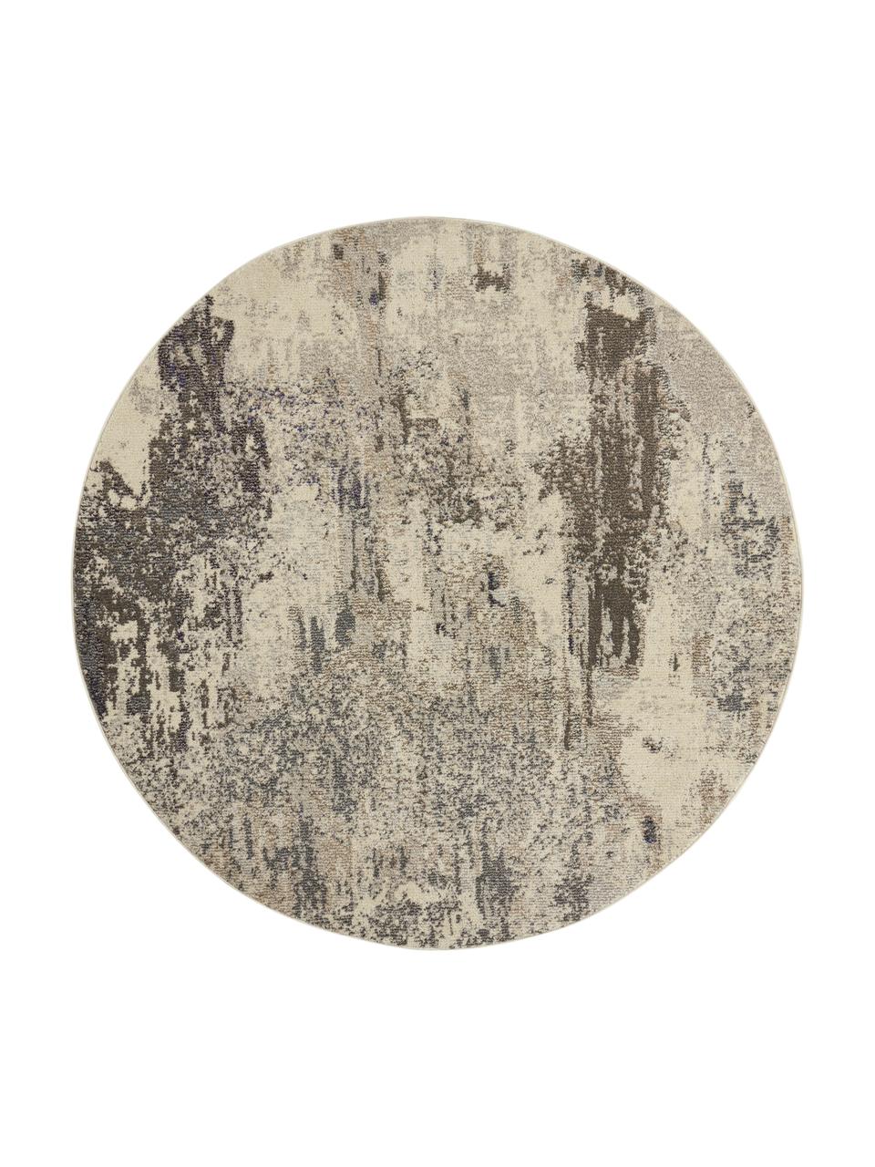 Tappeto di design rotondo Celestial, Retro: juta, Tonalità beige, Ø 240 cm (taglia XL)