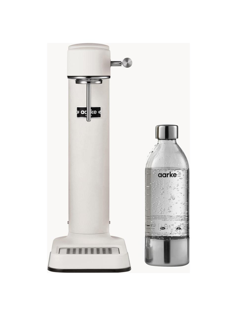 Máquina de refrescos Carbonator 3, Botella: plástico libre de BPA, Blanco Off White mate, Set de diferentes tamaños