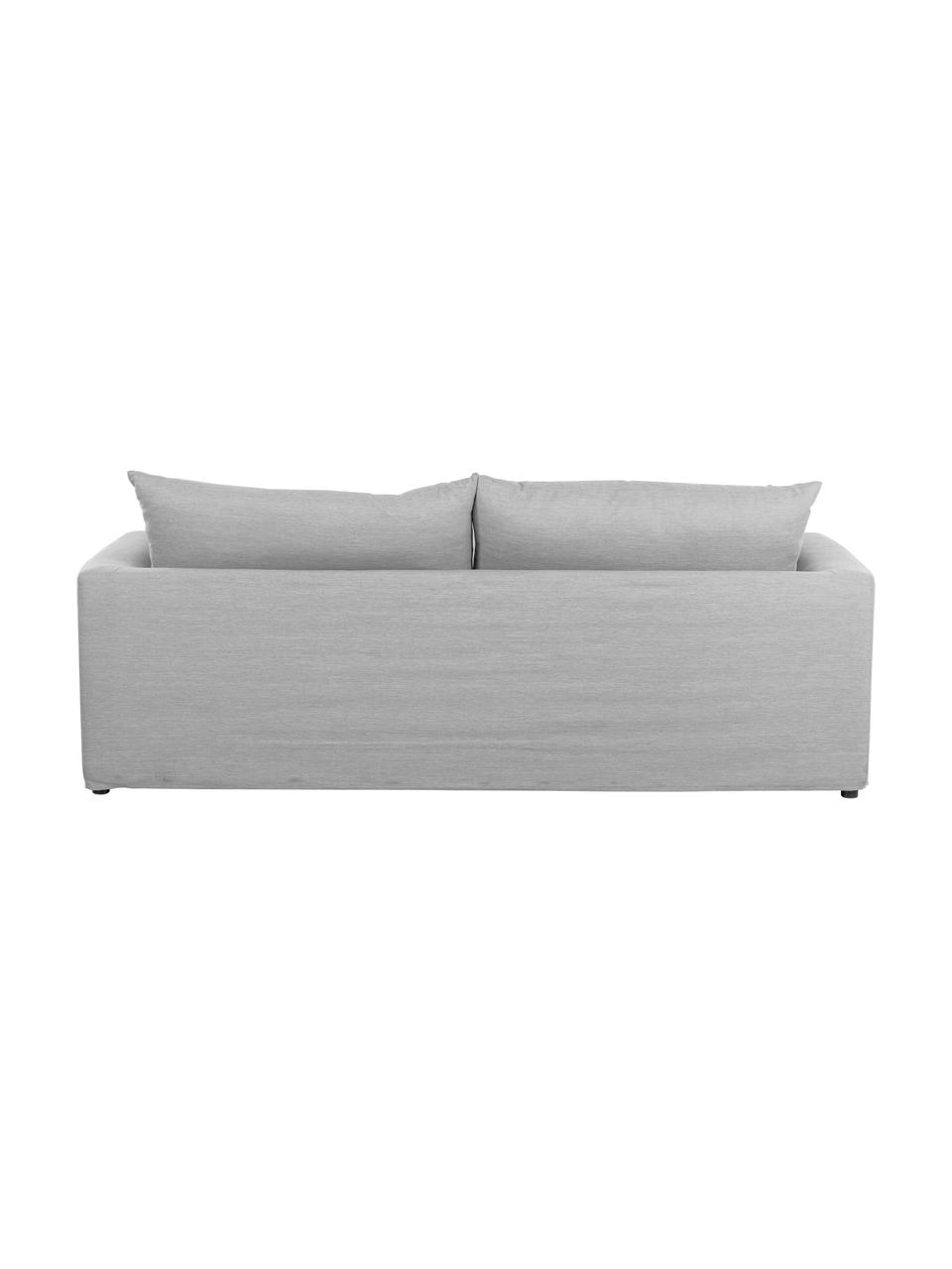 Bank Zach (3-zits), Bekleding: polypropyleen De hoogwaar, Poten: kunststof, Geweven stof grijs, B 224 x D 90 cm