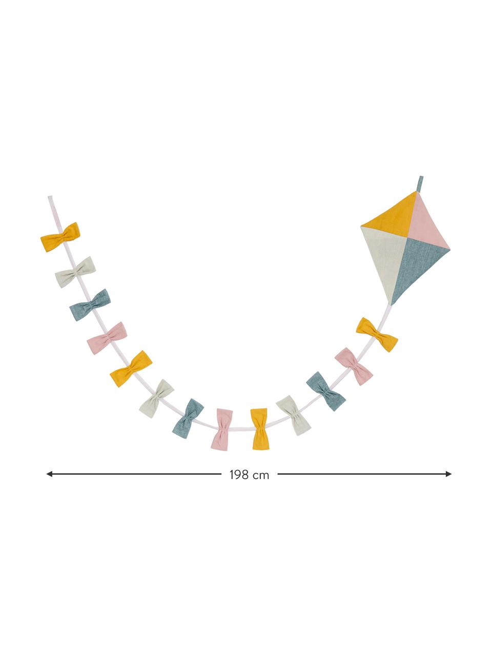 Ghirlanda di aquiloni in cotone Kite, 180 cm, 100% cotone, Multicolore, Lung. 180 cm