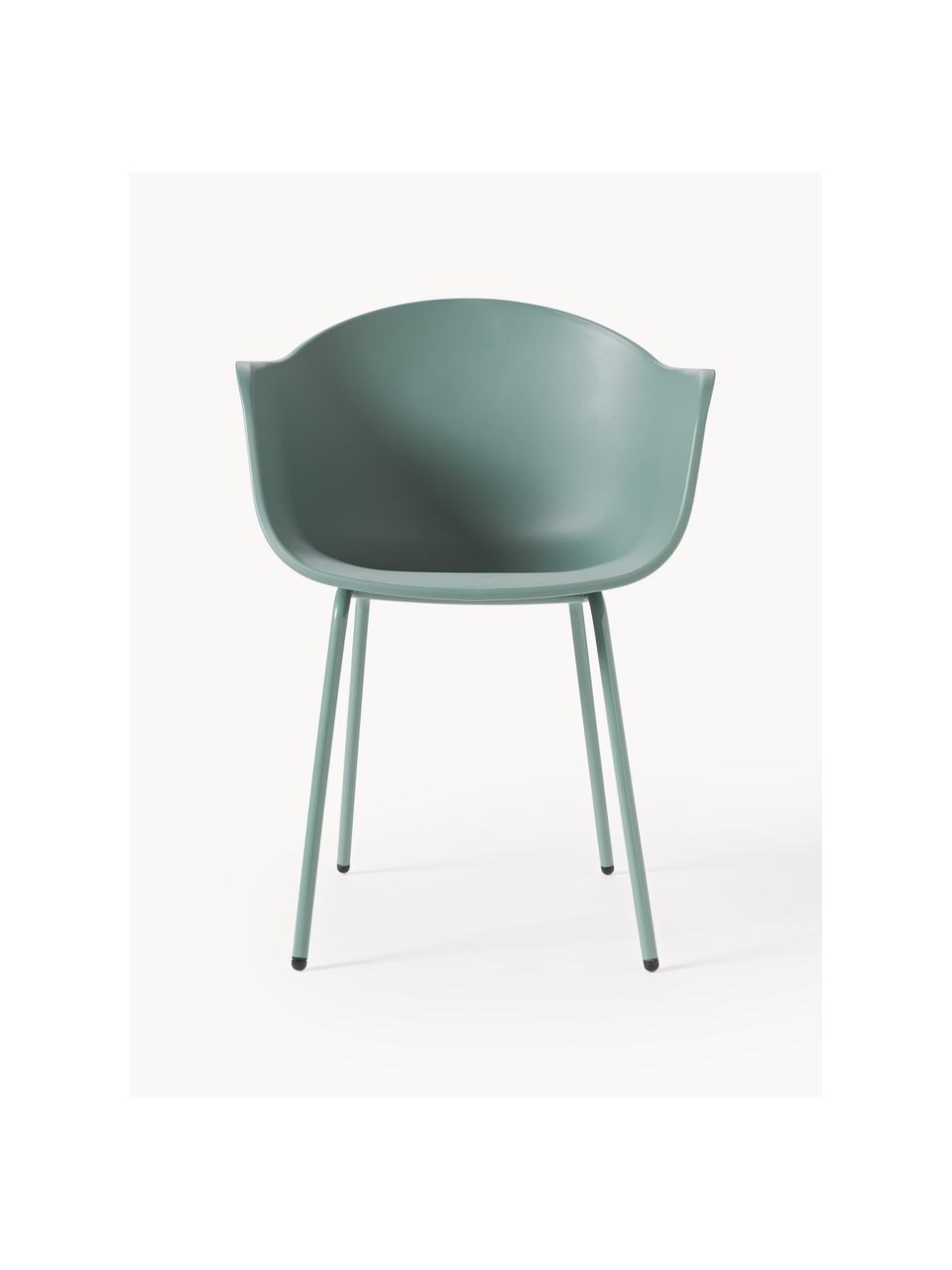 Interiérová/exteriérová židle Claire, Zelená, Š 60 cm, H 54 cm