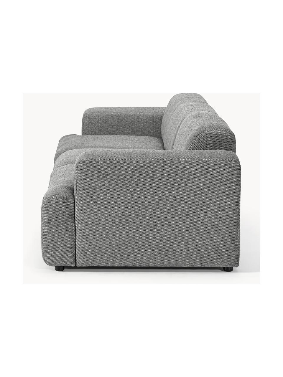 Sofa Melva (4-Sitzer), Bezug: 100 % Polyester Der strap, Gestell: Massives Kiefern- und Fic, Webstoff Dunkelgrau, B 319 x T 101 cm