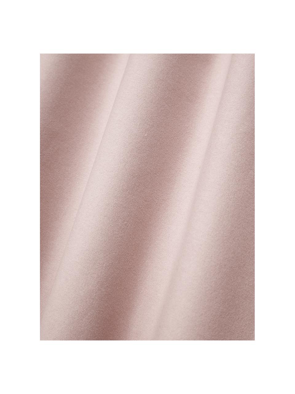 Drap-housse en flanelle pour surmatelas Biba, Rose pâle, larg. 200 x long. 200 cm, haut. 15 cm