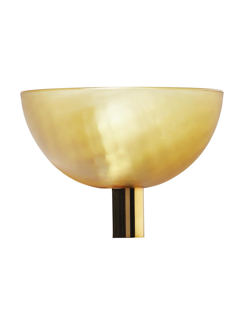 Kinkiet LED z funkcją przyciemniania Fata, Odcienie złotego, S 16 x G 17 cm