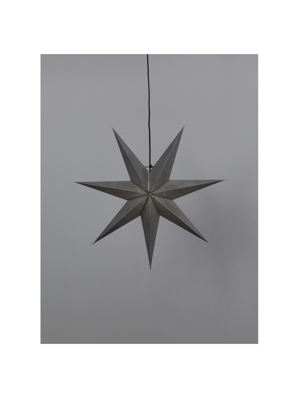 Étoile décorative en papier Ozen, Carton, Gris, Ø 70 cm
