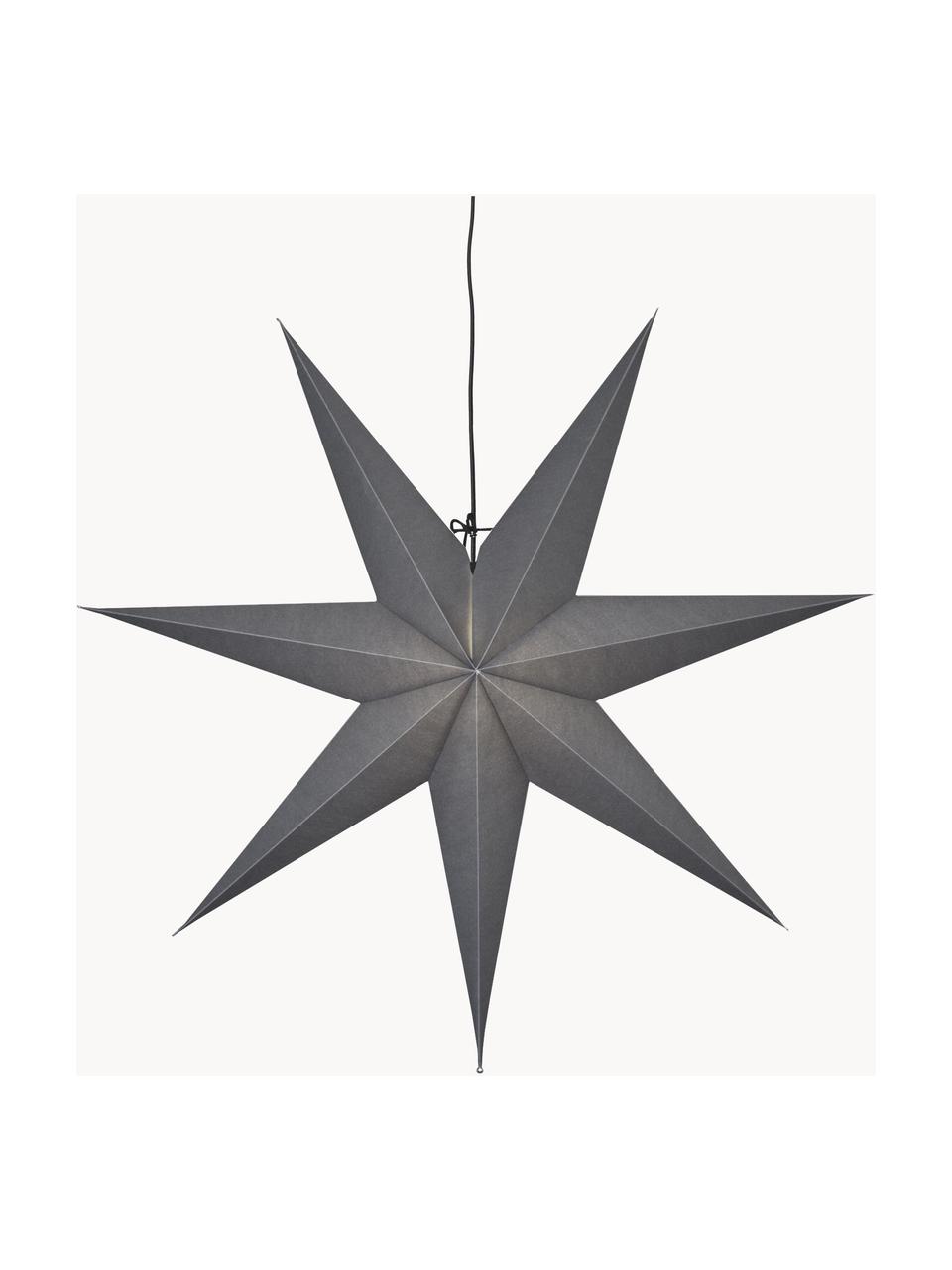 Estrella luminosa de papel Ozen, Papel, Gris, Ø 70 cm