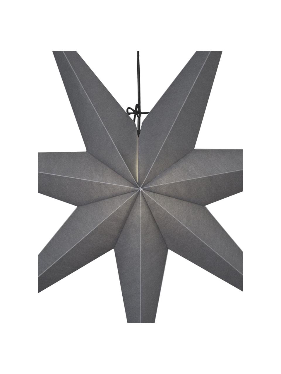 Étoile décorative en papier Ozen, Carton, Gris, Ø 70 cm
