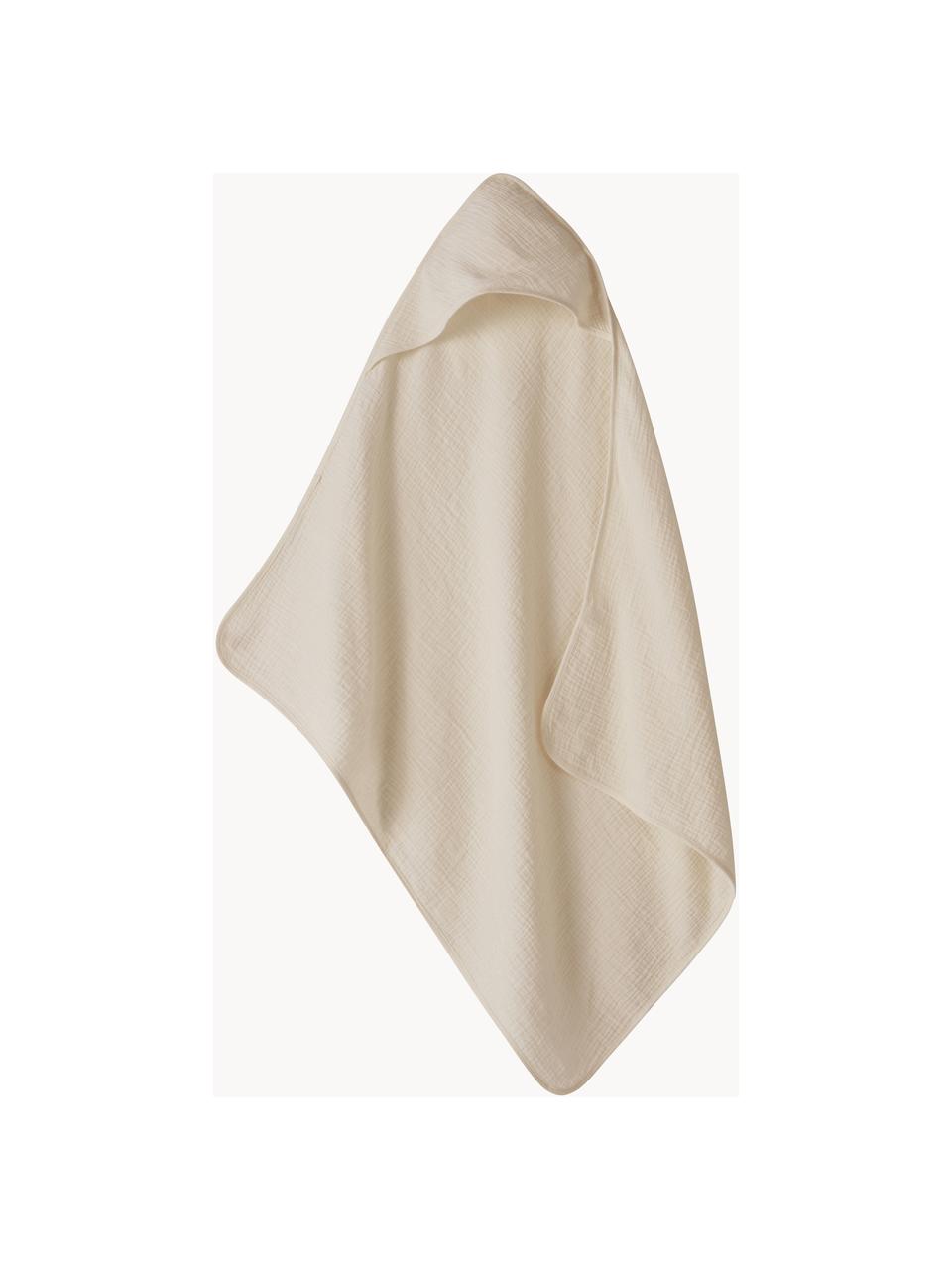 Ręcznik dla dzieci z muślinu bawełnianego Lilia Mini, 100% bawełna muślinowa, Beżowy, S 70 x D 80 cm