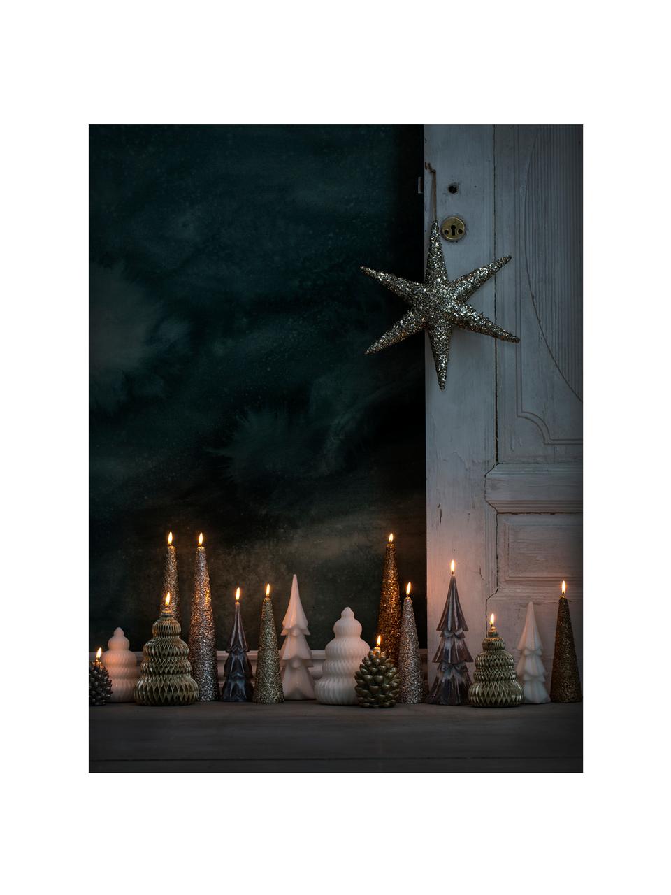 Velas decorativas Nordic Decoration, 2 uds., Parafina, Dorado, Ø 8 x Al 12 cm