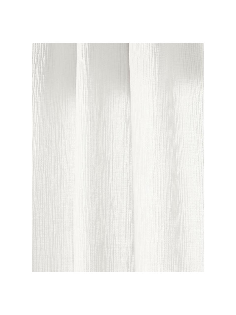 Rideaux en mousseline semi-transparents avec coulisses supérieures Malvina, 2 pièces, 100 % coton

Le matériau est certifié STANDARD 100 OEKO-TEX®, 6457CIT, CITEVE, Blanc, larg. 130 cm x long. 260 cm