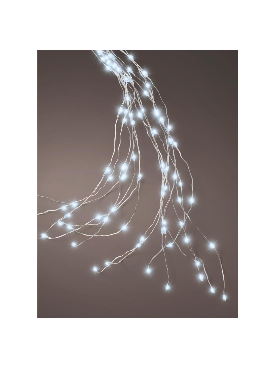 Guirlande lumineuse LED Bende, 190 cm, blanc froid, Plastique, Argenté, long. 190 cm