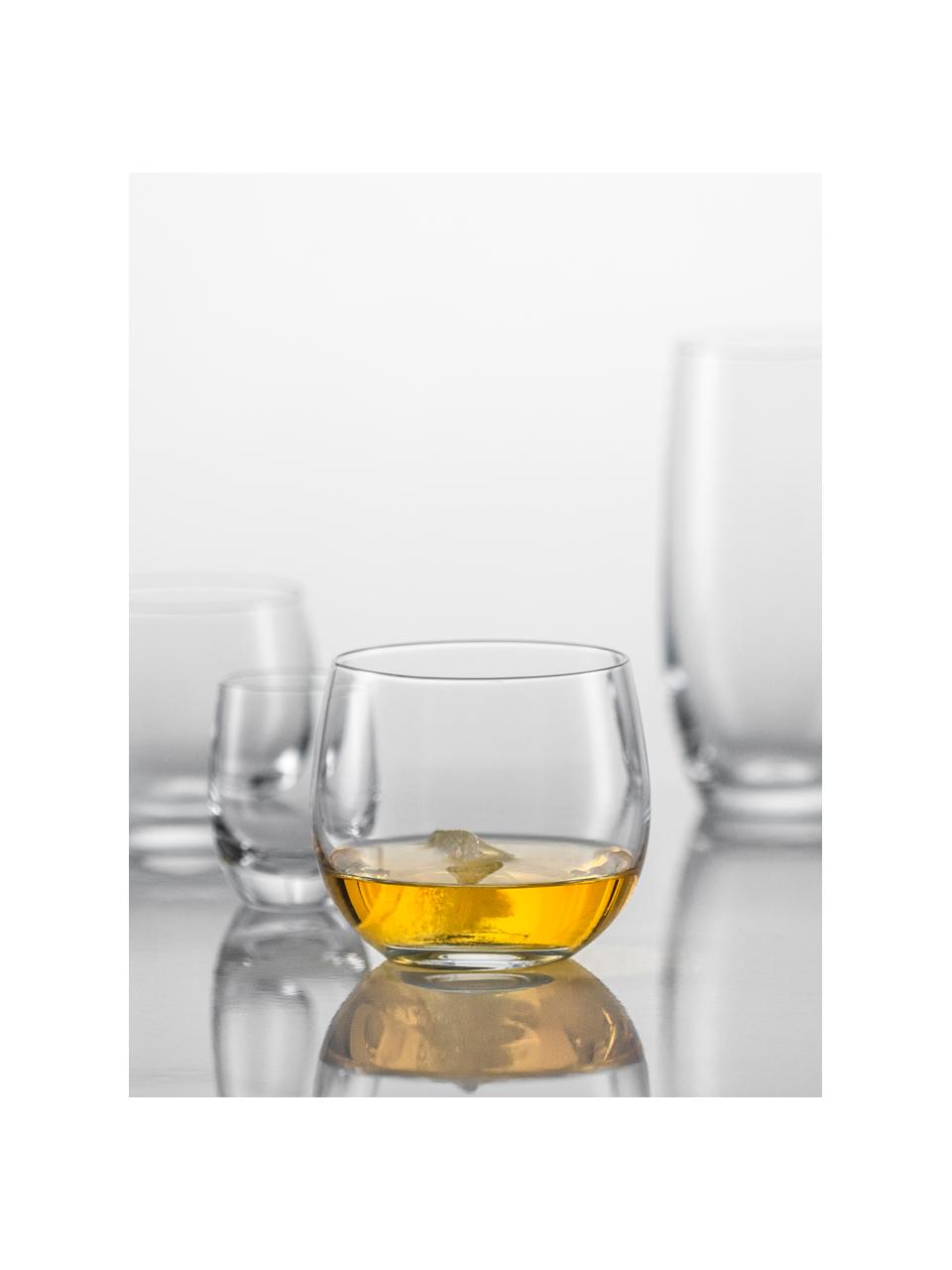 Kristall-Whiskygläser For You, 4 Stück, Tritan-Kristallglas

Bring den Glanz von Kristallglas auf Deinen Esstisch! Das Glas ist außergewöhnlich transparent und schwer, dadurch fühlt es sich wertig an und sieht gleichzeitig auch noch gut aus. Zudem machen die filigranen Schliffe jedes Stück zu einem besonderen It-Piece, das sowohl praktisch als auch schön ist., Transparent, Ø 10 x H 9 cm, 400 ml