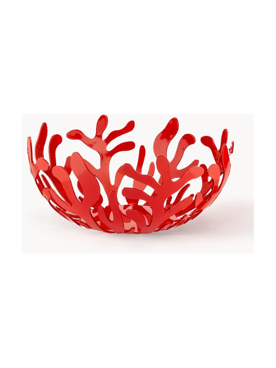 Saladier Mediterraneo, tailles variées, Résine époxy, acier, enduit, Rouge, Ø 25 cm