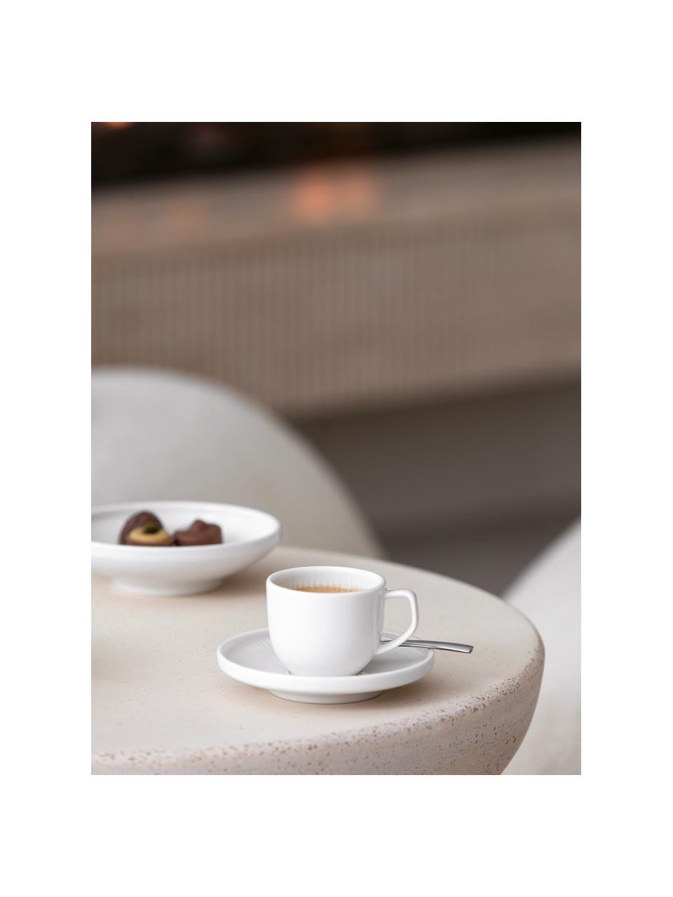 Porzellan-Untertasse Afina für Espressotasse, Premium Porzellan, Weiß, Ø 12 cm