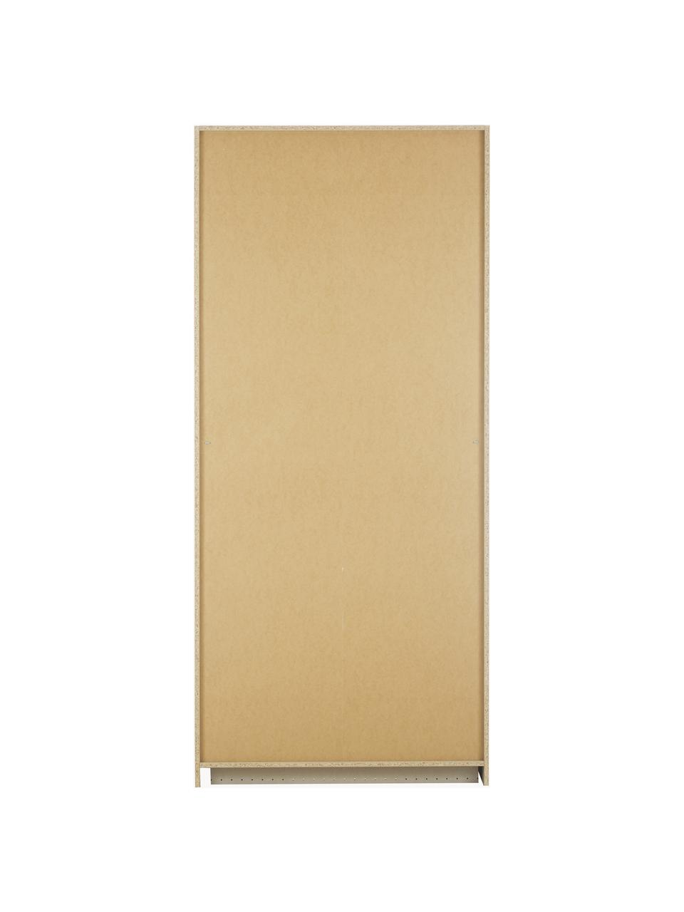 Drehtürenschrank Mia, 2-türig, Holzwerkstoff, beschichtet, Weiß, B 91 x H 210 cm