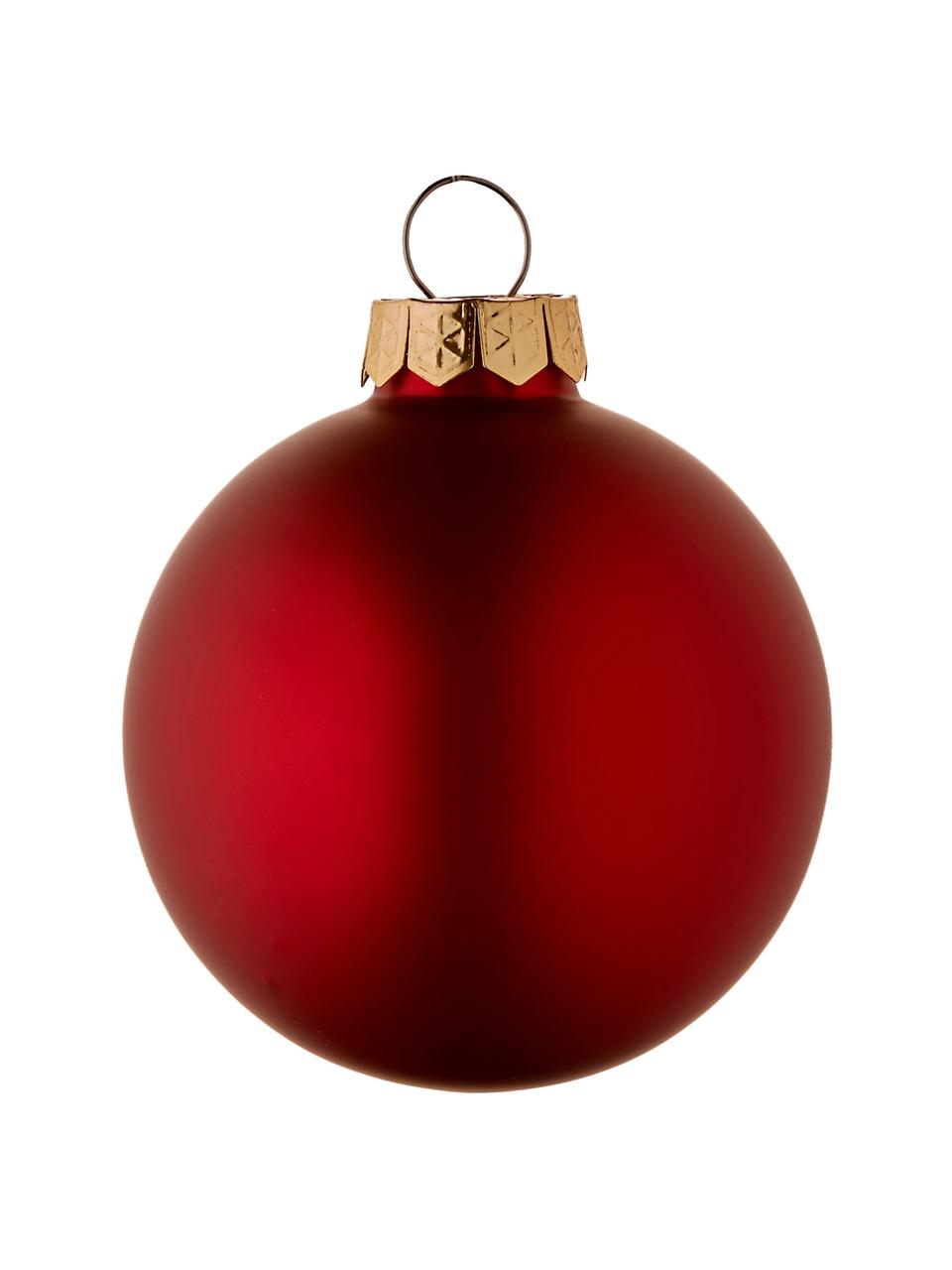 Set de bolas de Navidad Evergreen, Ø 6 cm, 10 pzas., Rojo, Ø 6 cm