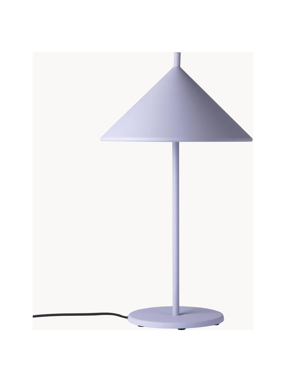 Lampada da tavolo Coby, Lampada: ferro rivestito, Lavanda, Ø 25 x Alt. 48 cm