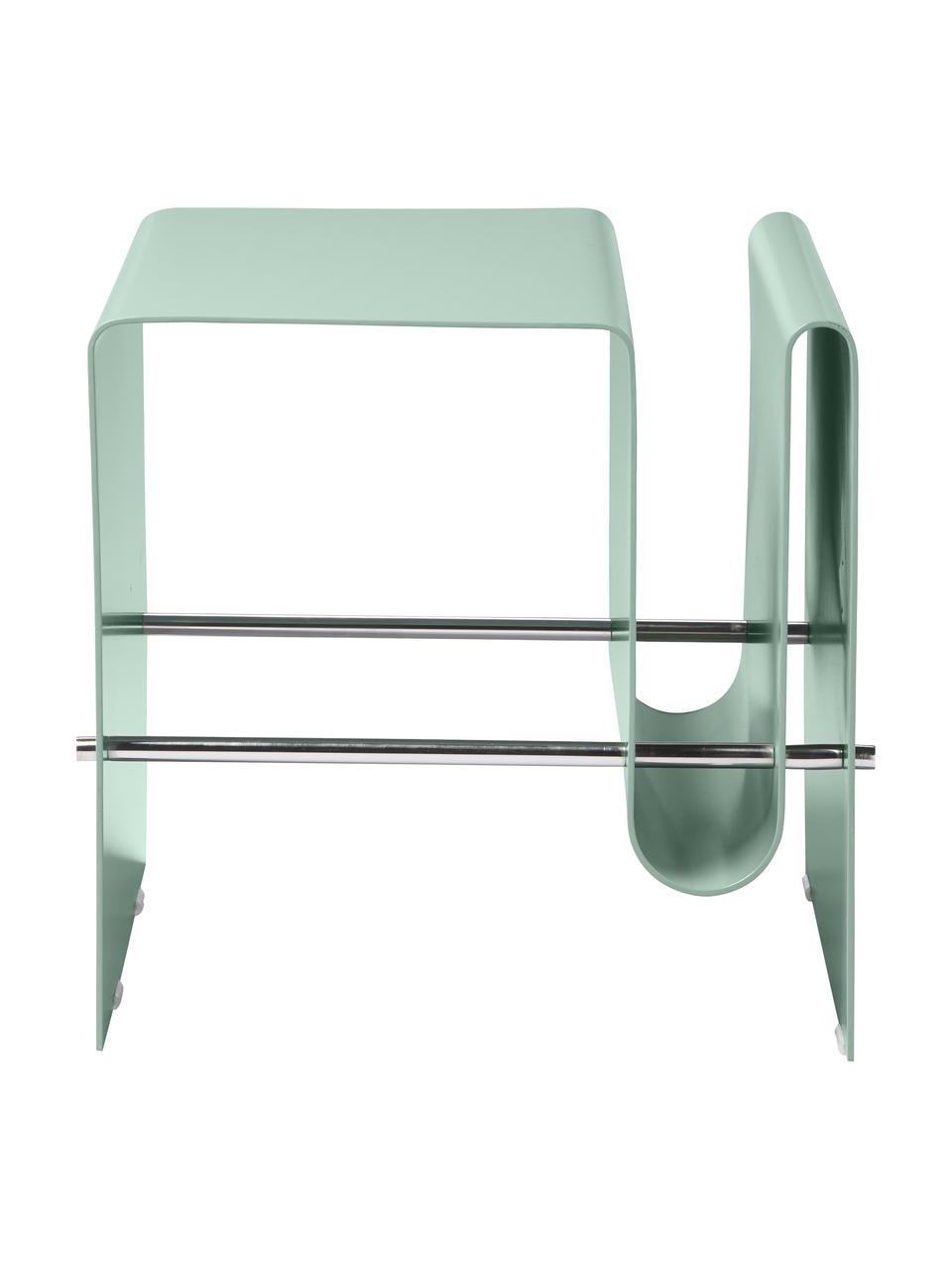 Stolik pomocniczy z metalu Julia, Metal malowany proszkowo, Zielony, S 50 x W 45 cm