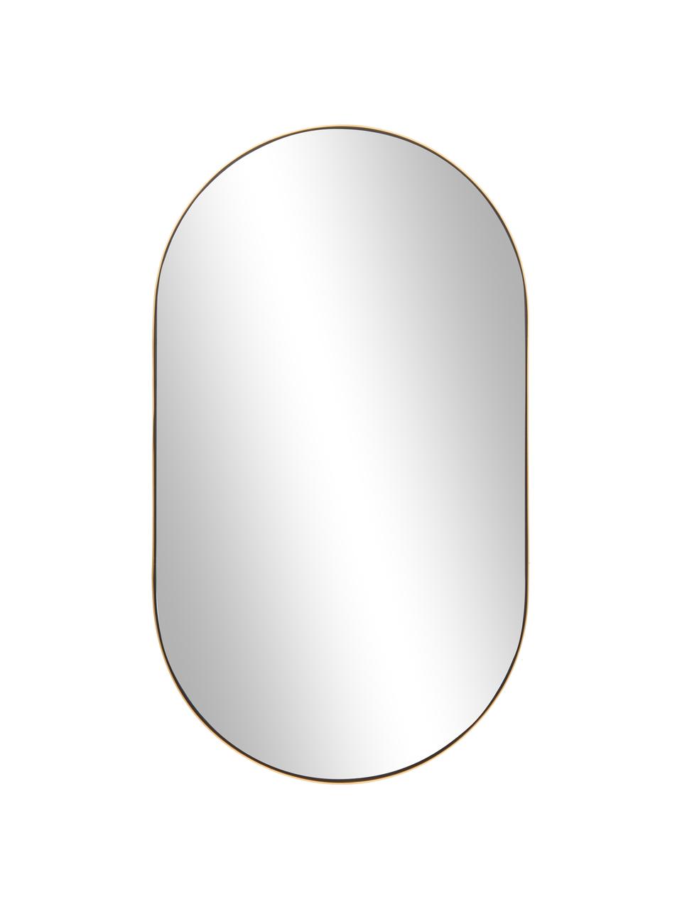 Oválné nástěnné zrcadlo Lucia, Zlatá, Š 40 cm, V 70 cm
