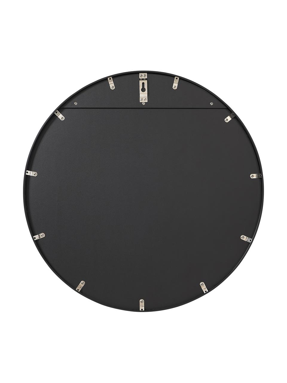 Miroir mural rond Ida, Noir, Ø 55 cm
