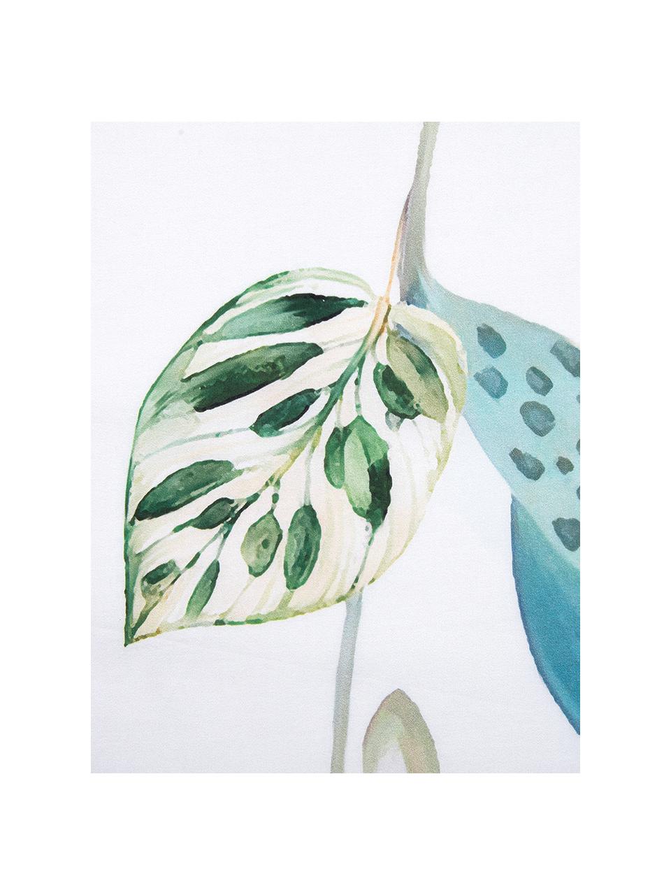 Housse de couette en percale Meadow, Multicolore, blanc, larg. 240 x long. 220 cm