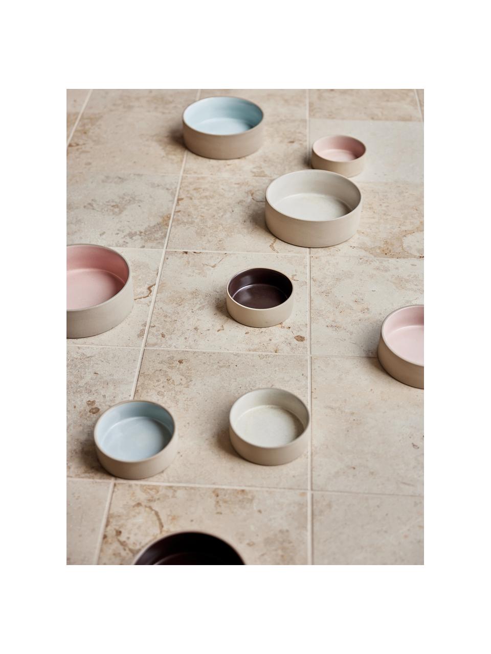 Miska pro domácí mazlíčky Sia, různé velikosti, 100 % keramika, Béžová, světle růžová, Ø 13 cm, V 5 cm