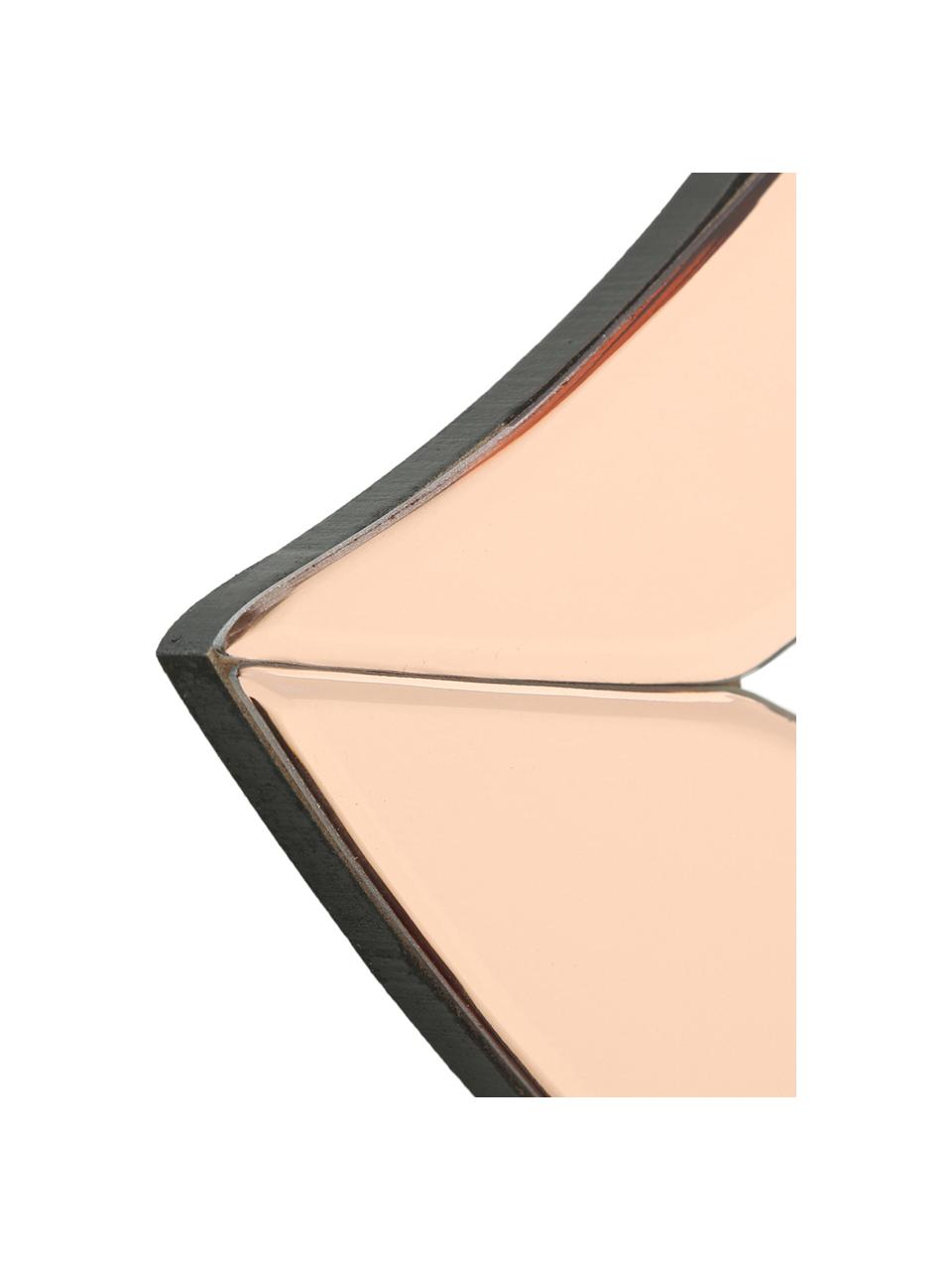 Decoración de pared de espejo Heara, Espejo: cristal tintado, Negro, rosa, An 40 x Al 20 cm