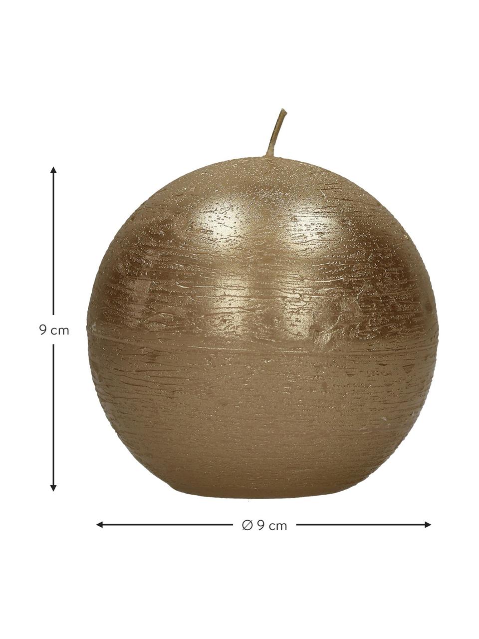 Vela Ergene, 80% parafina, 20% cera de palma, Champán, Ø 9 x Al 9 cm