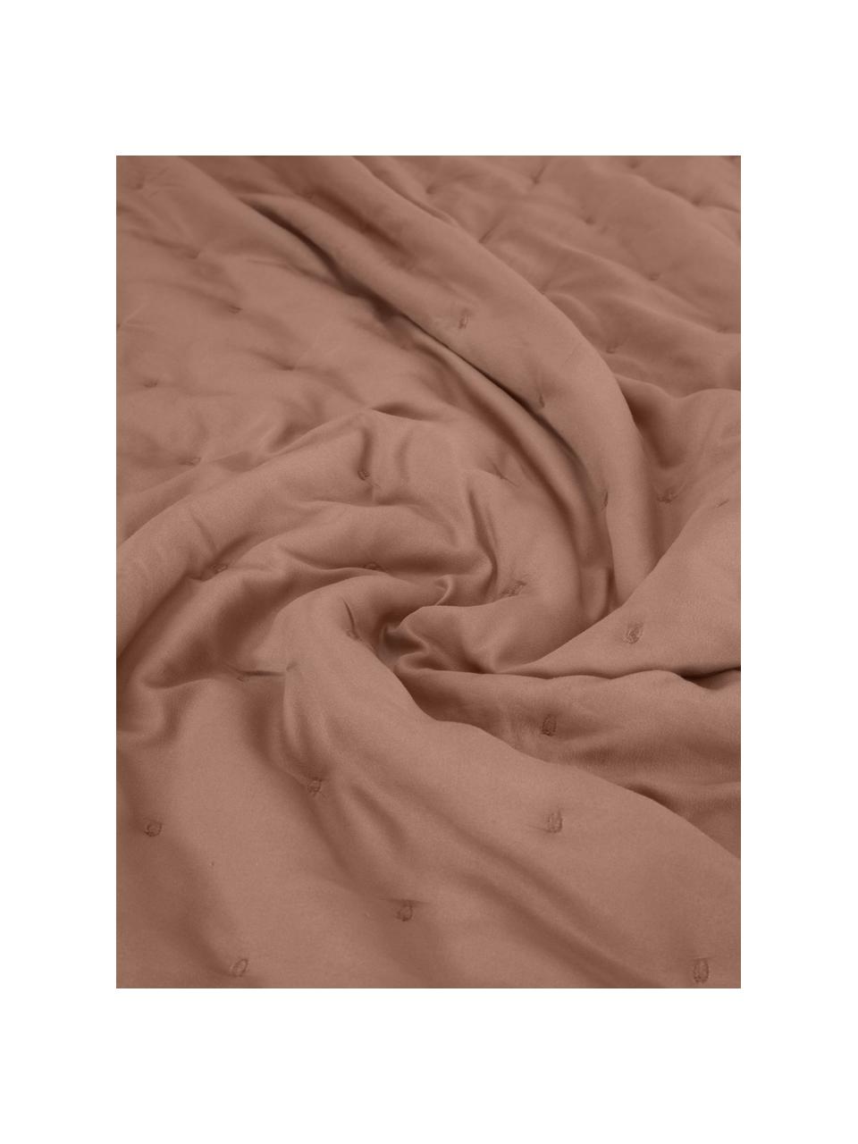 Prešívaný prehoz Wida, 100 % polyester, Staroružová, Š 150 x D 250 cm (pre postele do 100 x 200 cm)