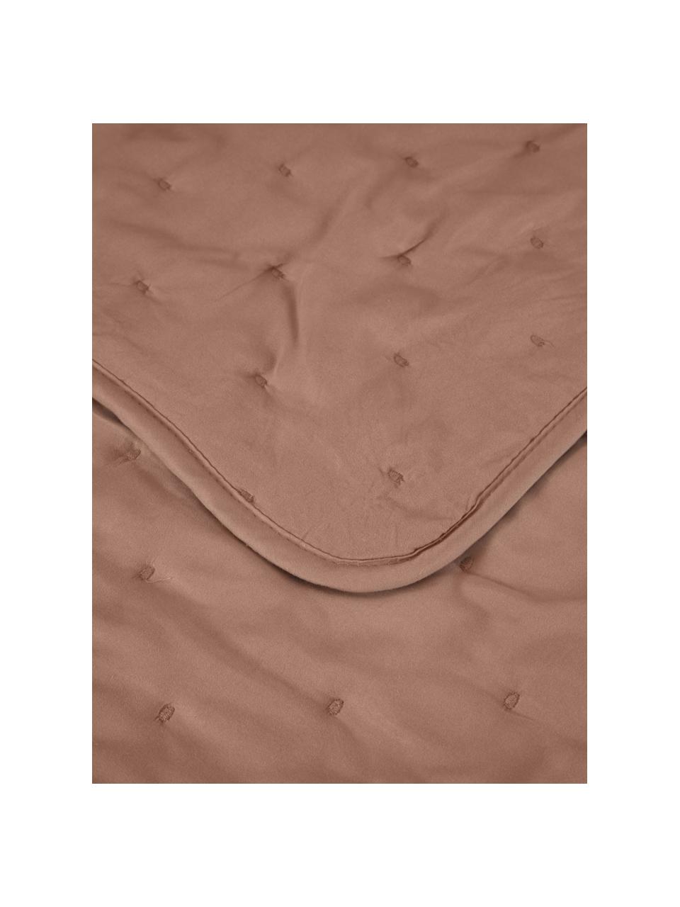Gewatteerde bedsprei Wida in oudroze, 100% polyester, Oudroze, B 150 x L 250 cm (voor bedden tot 100 x 200)