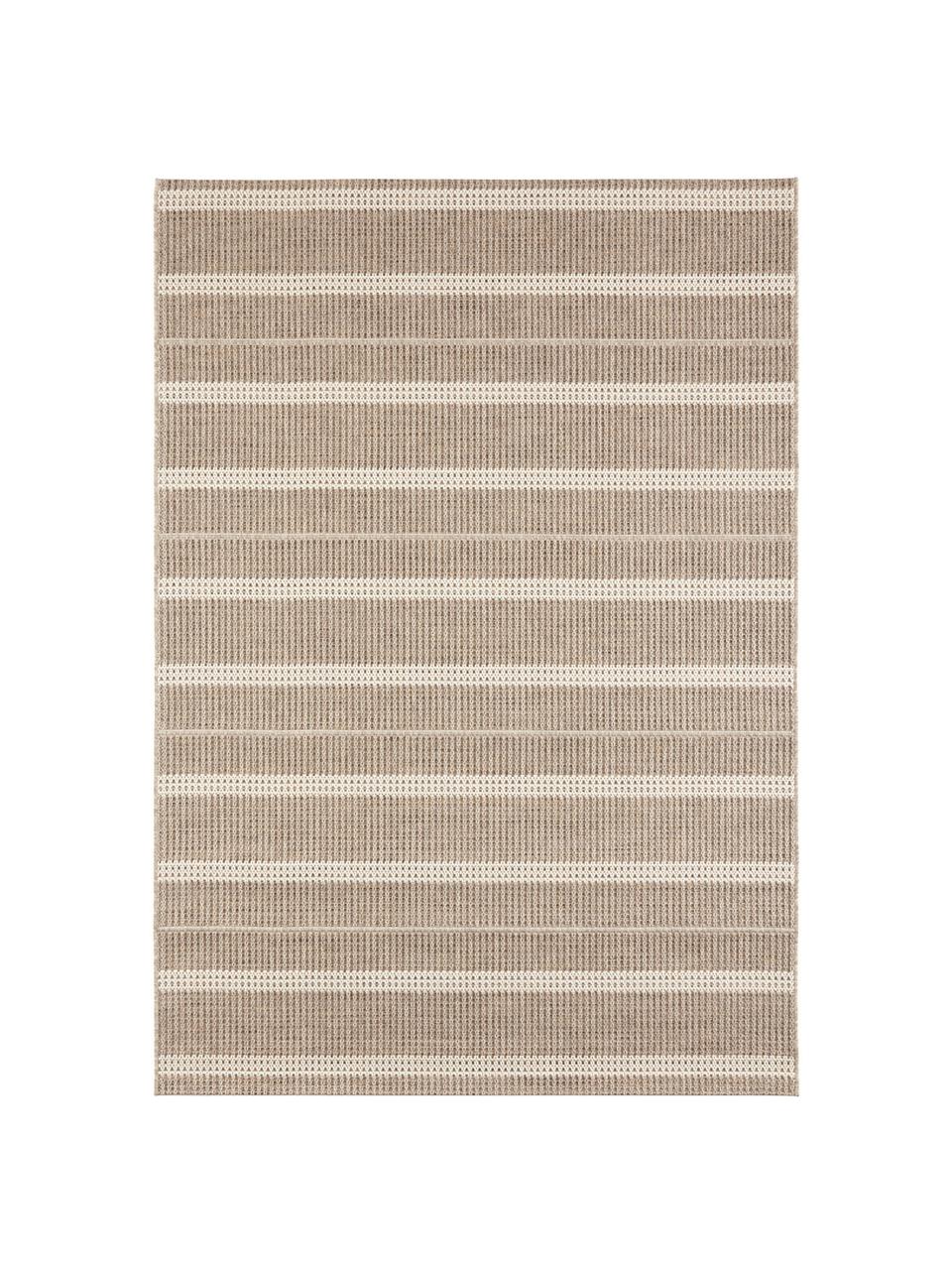 Tapis d'extérieur beige marron aspect jute Laon, Brun, beige